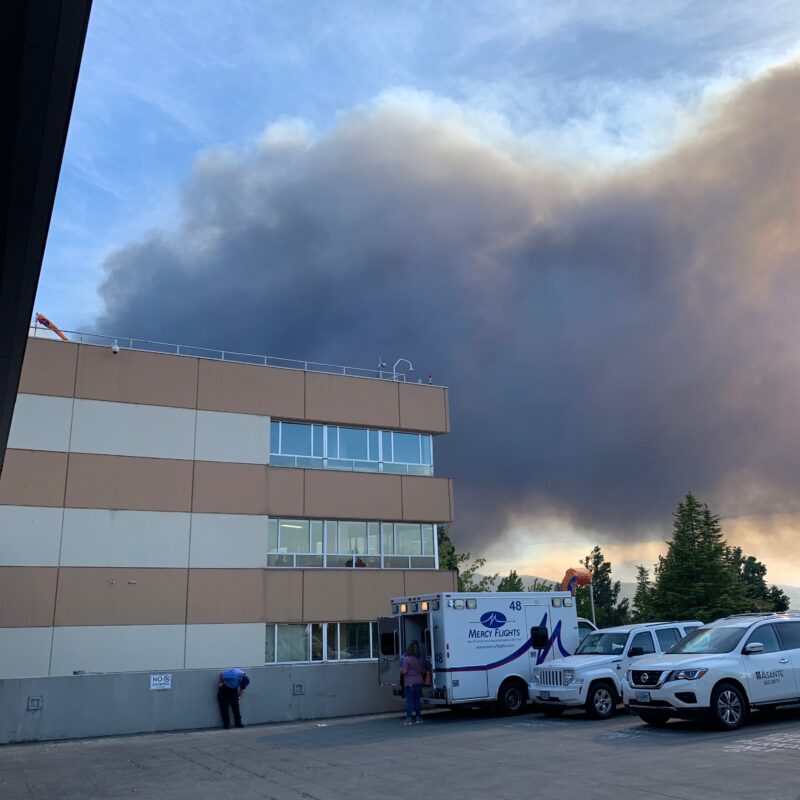 Mercy Flights crews evacuate hospitals during wildfires