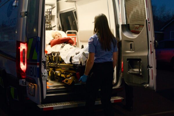 Mercy-Flights-Action-Photo-11 Woman in ambulance